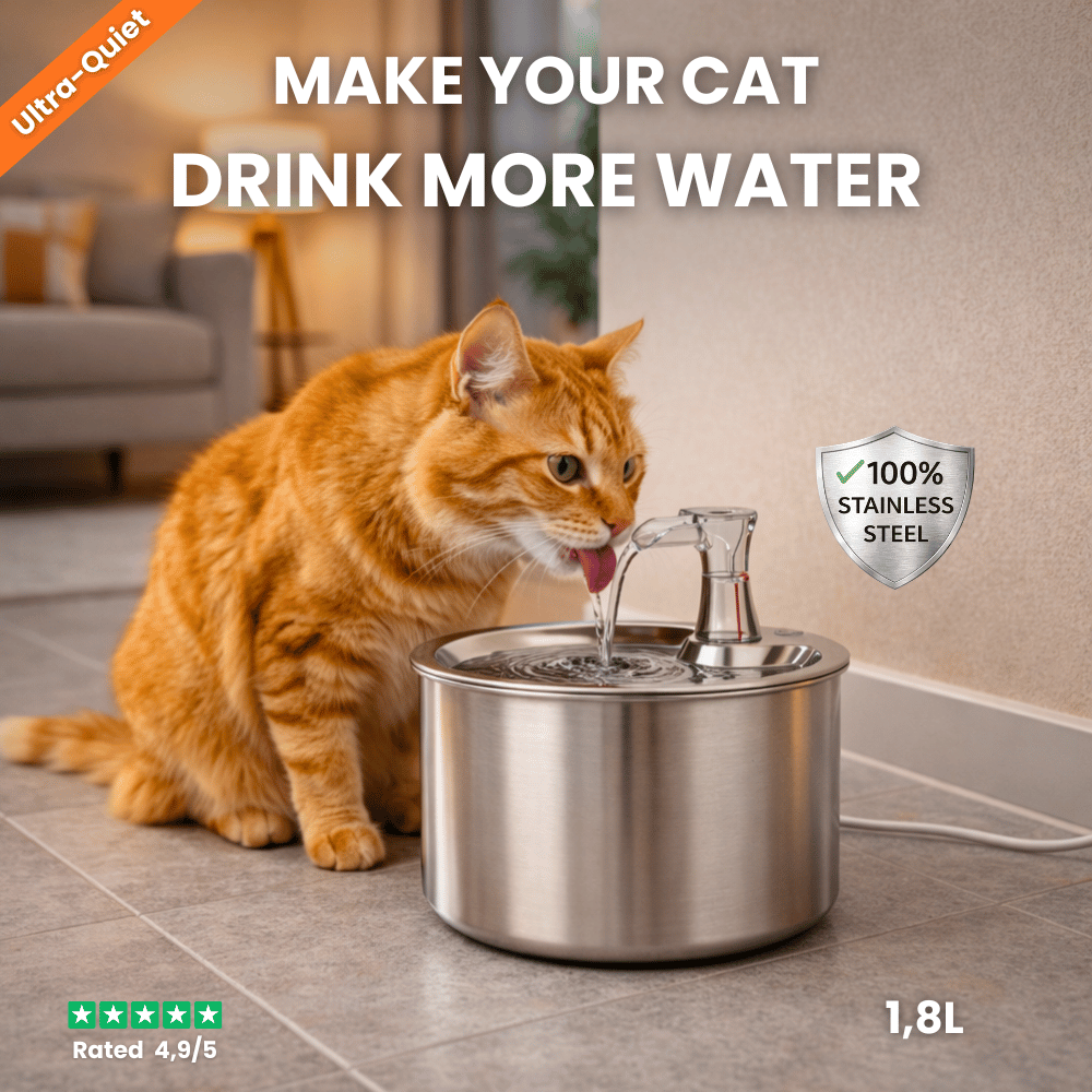 AUTOMATIC CAT WATER FOUNTAIN – Pawras
