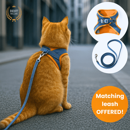 Escape-Proof Cat Harness + Leash