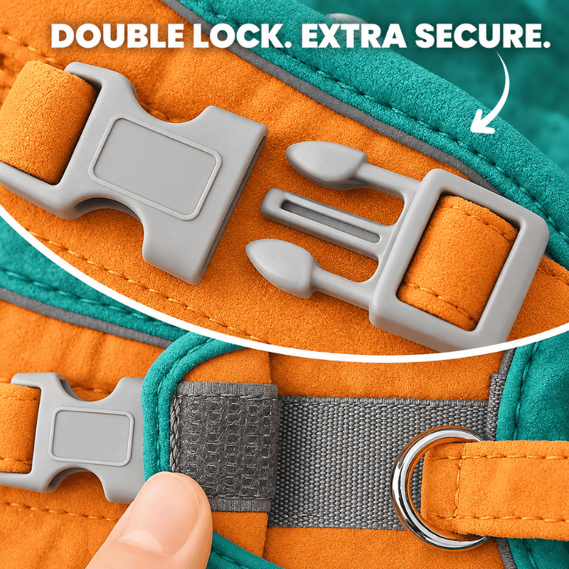 SECURE-FIT SMALL DOG HARNESS + LEASH