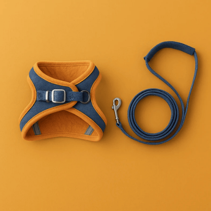 SECURE-FIT SMALL DOG HARNESS + LEASH