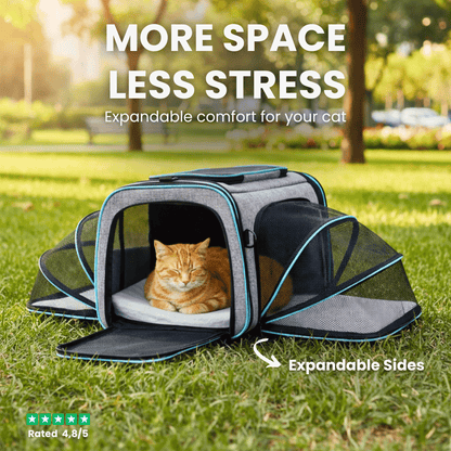 EXPANDABLE CAT TRAVEL BAG