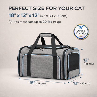 EXPANDABLE CAT TRAVEL BAG