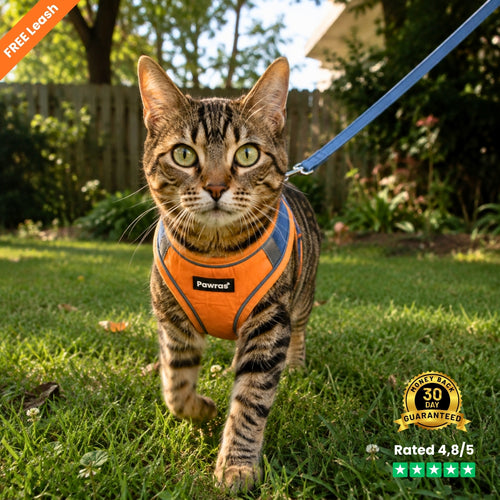 ESCAPE-PROOF CAT HARNESS + LEASH