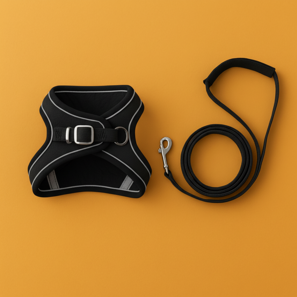 ESCAPE-PROOF CAT HARNESS + LEASH